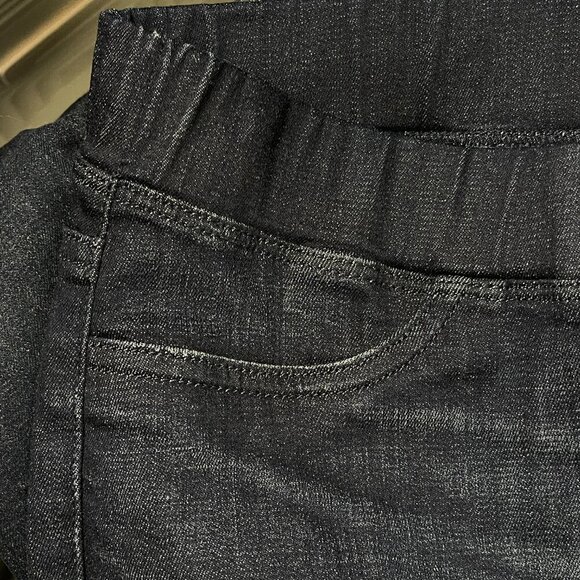 Eileen Fisher Jeggings Women Small Petite Dark Wash Denim Look Stretch Comfy - Picture 10 of 12